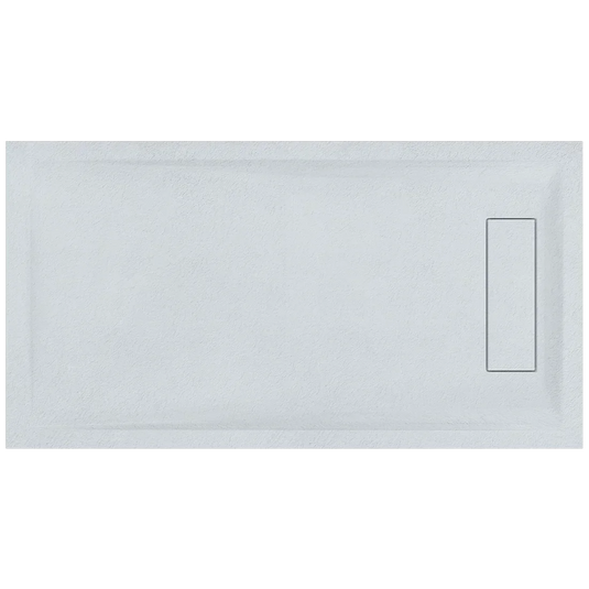 Roman Infinity 1800 x 800mm Rectangle Slate Tray - White - IGS188W - Envy Bathrooms Ltd