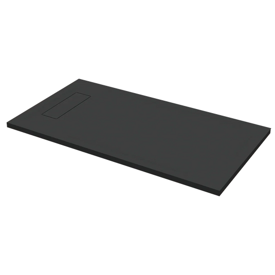 Roman Infinity 1800 x 800mm Rectangle Slate Tray - Black - IGS188B - Envy Bathrooms Ltd