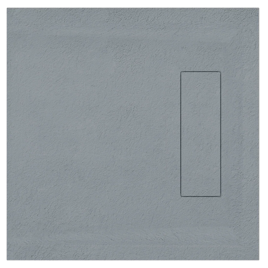Roman Infinity 800 x 800mm Square Slate Tray - Grey - IGS80G - Envy Bathrooms Ltd