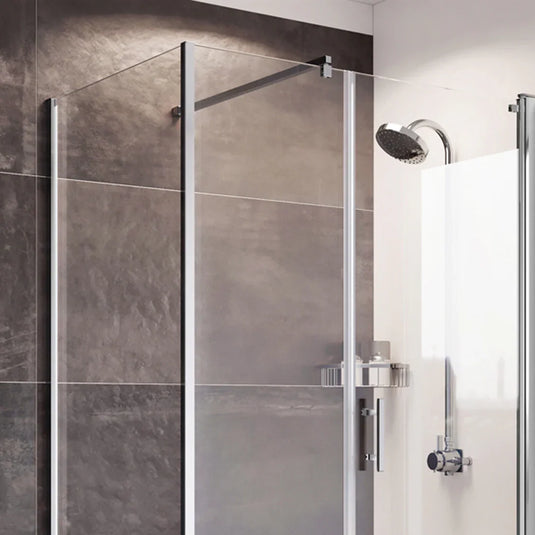 Roman Innov8 90 Deg Back To Wall Brace Kit - Polished Chrome - NBBK90SQ - Envy Bathrooms Ltd