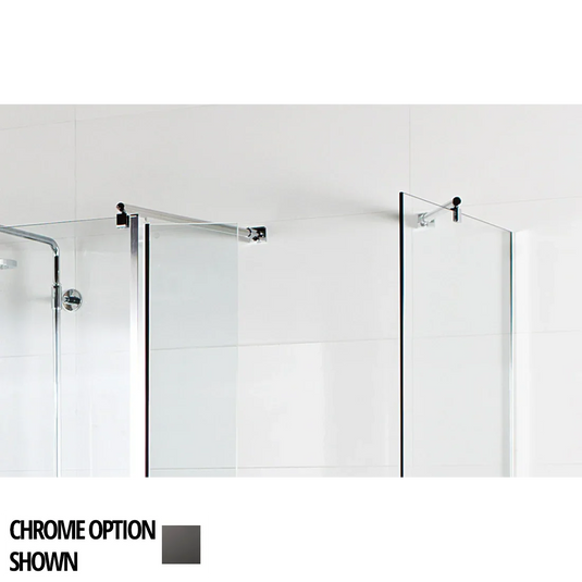 Roman Round Straight+45 Degree Brace Kit - Matt Black - LBBK4590B - Envy Bathrooms Ltd