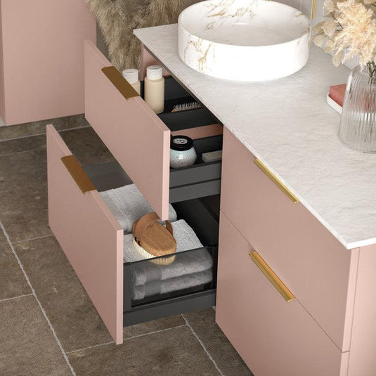 Ruby 200mm Pull Handle - Brushed Brass - RUBY104091 - Envy Bathrooms Ltd