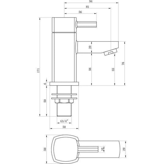 Ruby Atlas Bath Taps - Chrome - RUBY105709 - Envy Bathrooms Ltd