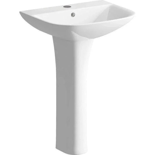 Ruby Bailey 560x450mm 1TH Basin & Full Pedestal (Boxed) - RUBY1779 - Envy Bathrooms Ltd