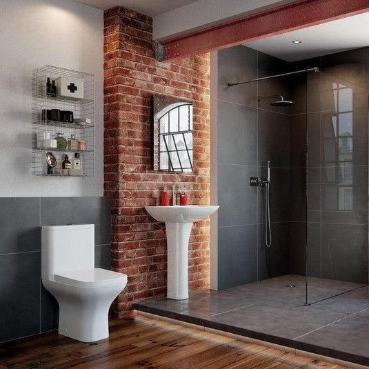 Ruby Bailey 560x450mm 1TH Basin & Full Pedestal (Boxed) - RUBY1779 - Envy Bathrooms Ltd