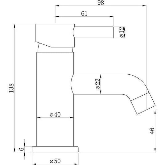 Ruby Bear Cloakroom Basin Mixer & Waste - Chrome - RUBY105786 - Envy Bathrooms Ltd