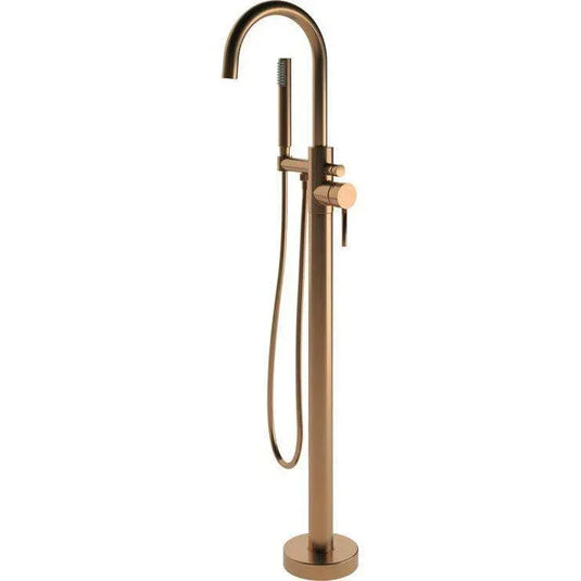 Ruby Bear Floor Standing Bath/Shower Mixer - Brushed Bronze - RUBY108992 - Envy Bathrooms Ltd