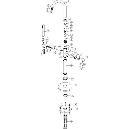 Ruby Bear Floor Standing Bath/Shower Mixer - Chrome - RUBY108985 - Envy Bathrooms Ltd