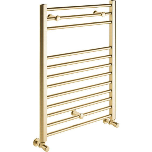 Ruby Bonnie Straight 30mm Ladder Radiator (500x800x30mm) - Brushed Brass - RUBY108790 - Envy Bathrooms Ltd