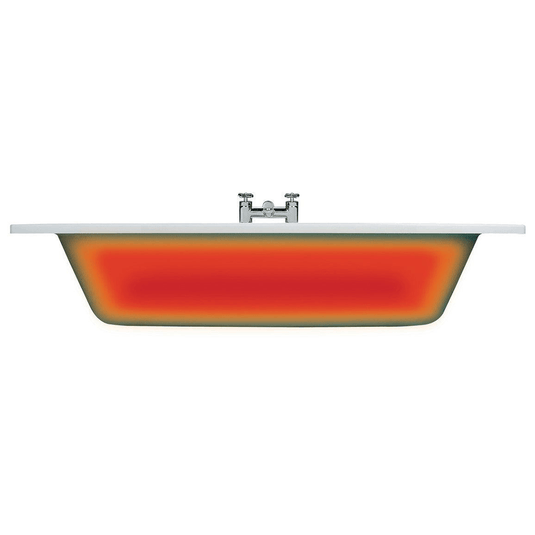 Ruby Cosmo Back To Wall SUPERCAST 1700x750x600mm 0TH Bath w/Legs - RUBY105669 - Envy Bathrooms Ltd