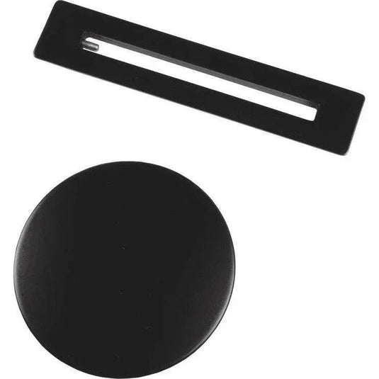 Ruby Floor Standing Bath Overflow & Waste Cover - Black - RUBY105339 - Envy Bathrooms Ltd