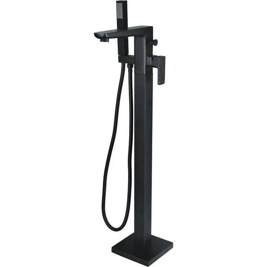 Ruby Ghost Floor Standing Bath/Shower Mixer - Matt Black - RUBY105798 - Envy Bathrooms Ltd
