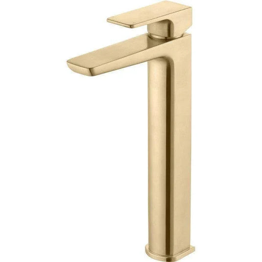 Ruby Ghost Tall Basin Mixer - Brushed Brass - RUBY105812 - Envy Bathrooms Ltd