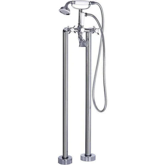 Ruby Harry Floor Standing Bath/Shower Mixer - Chrome - RUBY105734 - Envy Bathrooms Ltd