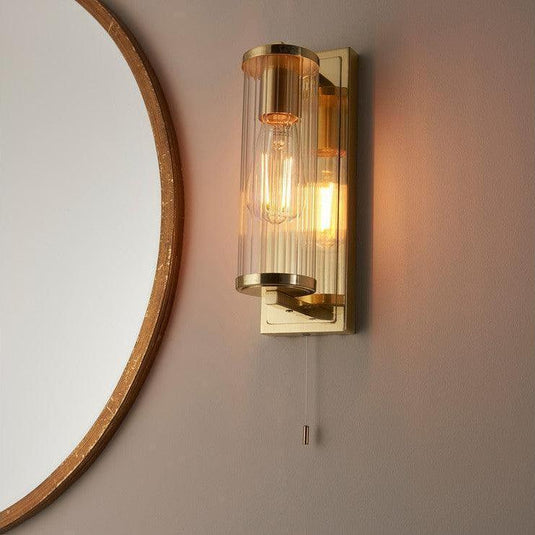 Ruby Hazel Wall Light - Brushed Brass - RUBY106311 - Envy Bathrooms Ltd