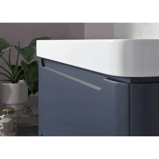 Ruby Honey 800mm 2 Door Floor Standing Basin Unit - Matt Indigo - RUBY96053 - Envy Bathrooms Ltd