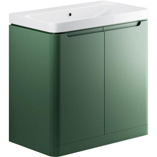 Ruby Honey 800mm 2 Door Floor Standing Basin Unit - Matt Sage Green - RUBY105329 - Envy Bathrooms Ltd