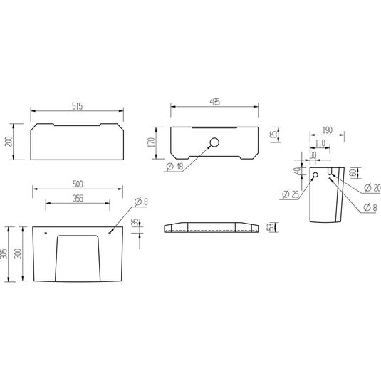 Ruby Ivy High Level WC & Satin White Wood Effect Seat w/Brass Finishes - RUBY108454 - Envy Bathrooms Ltd