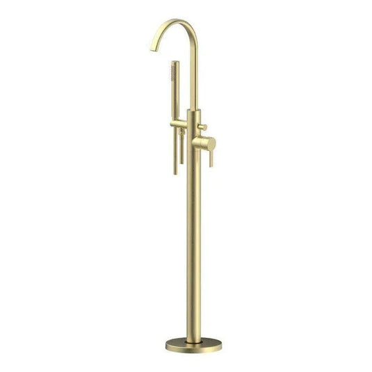 Ruby King Floor Standing Bath/Shower Mixer - Brushed Brass - RUBY108102 - Envy Bathrooms Ltd
