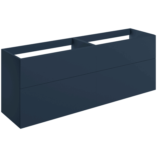 Ruby Kobe 1180mm Wall Hung 4 Drawer Basin Unit (No Top) - Matt Deep Blue - RUBY106208 - Envy Bathrooms Ltd