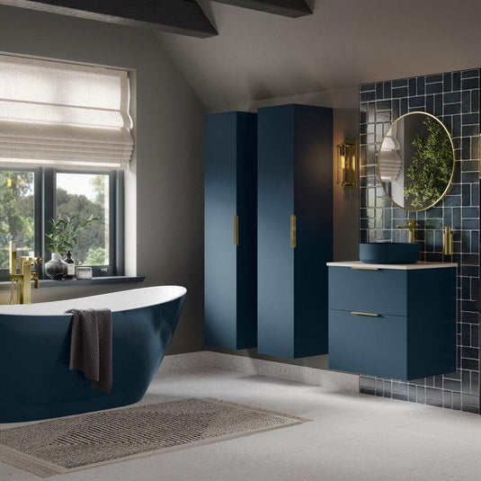 Ruby Kobe 500mm WC Unit - Matt Deep Blue - RUBY106986 - Envy Bathrooms Ltd
