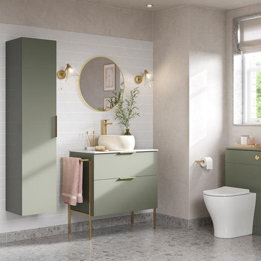 Ruby Kobe 500mm WC Unit - Matt Olive Green - RUBY106971 - Envy Bathrooms Ltd