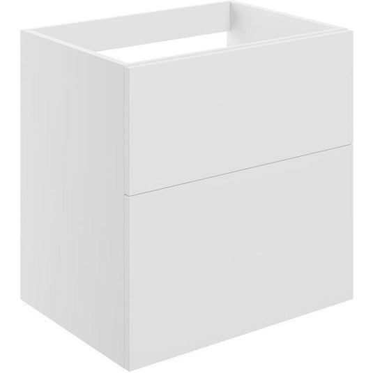 Ruby Kobe 590mm Wall Hung 2 Drawer Basin Unit (No Top) - Matt White - RUBY104073 - Envy Bathrooms Ltd