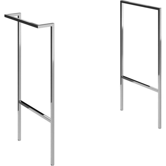 Ruby Kobe Optional Frame with Integrated Towel Rail - Chrome - RUBY106875 - Envy Bathrooms Ltd