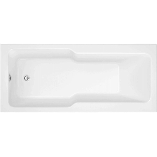 Ruby Kobe Straight 1700x750x550mm 0TH "C" Shower Bath w/Legs - RUBY105667 - Envy Bathrooms Ltd