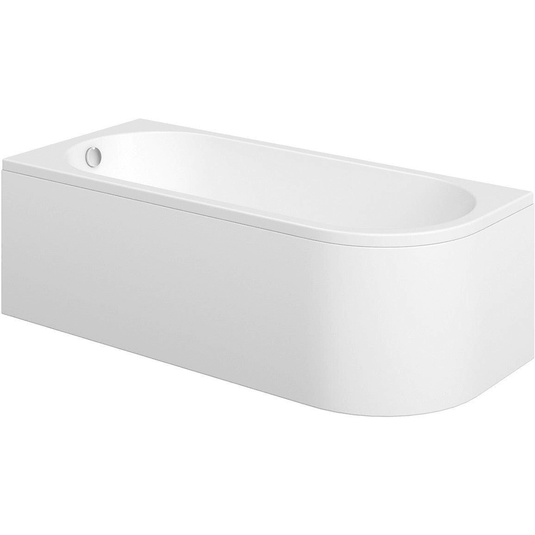 Ruby Levi J Shape 1500x725x600mm 0TH Bath w/Legs (LH) - RUBY105665 - Envy Bathrooms Ltd