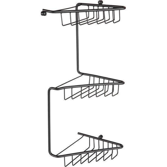 Ruby Maisie 3-Tier Corner Shower Caddy - Black - RUBY105491 - Envy Bathrooms Ltd