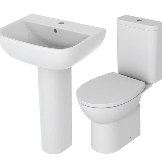 Ruby Marley 4-Piece Ceramics Suite - White - RUBY108114 - Envy Bathrooms Ltd