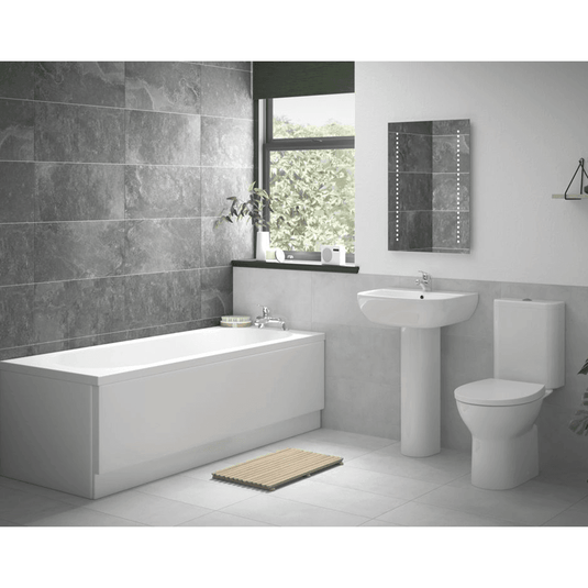 Ruby Marley Full Suite with 1700mm Bath - White- RUBY108113 - Envy Bathrooms Ltd