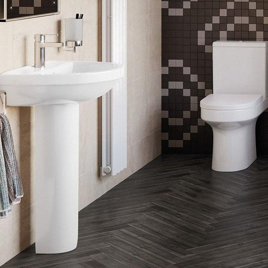 Ruby Missy 4-Piece Ceramics Suite - White - RUBY108112 - Envy Bathrooms Ltd