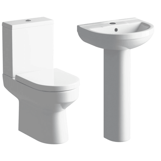 Ruby Missy 4-Piece Ceramics Suite - White - RUBY108112 - Envy Bathrooms Ltd