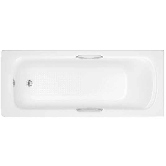 Ruby Nala Single End Twin Grip Textured Base 8mm 1700x700x510mm 2TH Bath - RUBY3089 - Envy Bathrooms Ltd