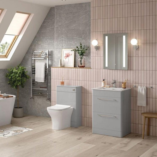 Ruby Nova 506mm WC Unit - Grey Gloss - RUBY104102 - Envy Bathrooms Ltd