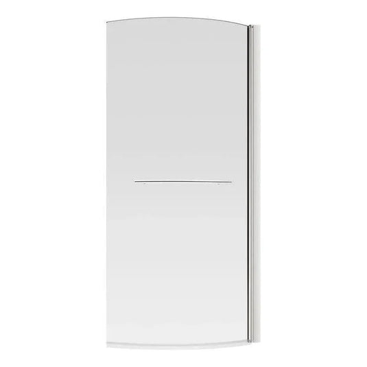 Ruby P Shape Bath Screen - Chrome - RUBY3776 - Envy Bathrooms Ltd
