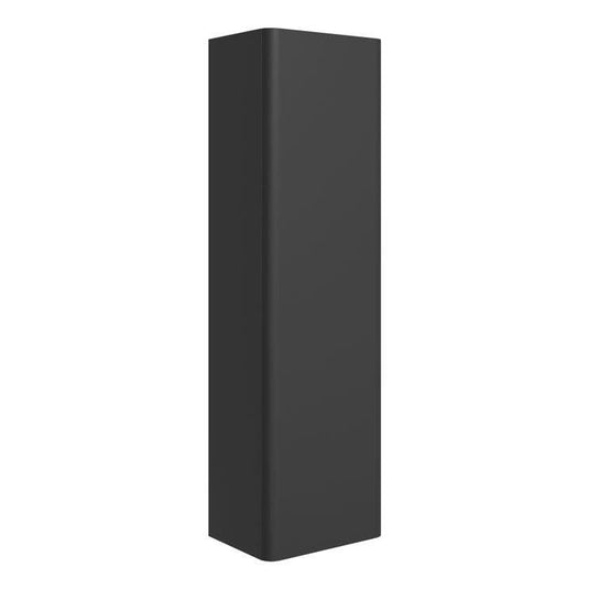 Ruby Penny 350mm Wall Hung 1 Door Tall Unit - Matt Black - RUBY108926 - Envy Bathrooms Ltd