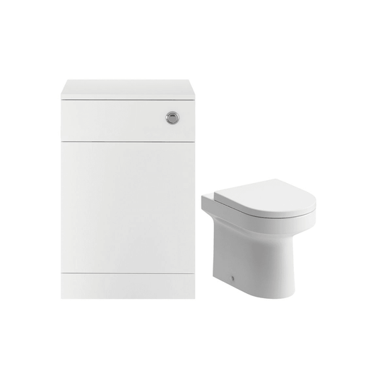 Ruby Ranger 500mm WC Unit & BTW Pan Pack - White Gloss - RUBY102951 - Envy Bathrooms Ltd