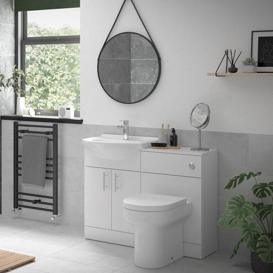 Ruby Ranger 500mm WC Unit & BTW Pan Pack - White Gloss - RUBY102951 - Envy Bathrooms Ltd