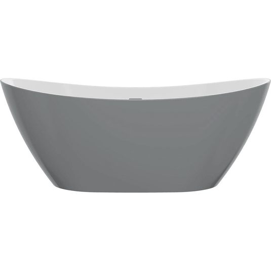 Ruby Raven Freestanding 1700x780x690mm Bath - Grey - RUBY104122 - Envy Bathrooms Ltd