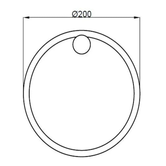 Ruby Remi Towel Ring - Black - RUBY101682 - Envy Bathrooms Ltd