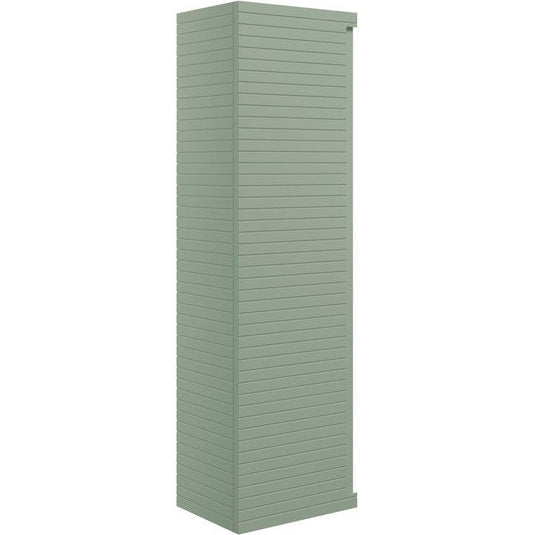 Ruby Roo 350mm Wall Hung 1 Door Tall Unit - Matt Willow Green - RUBY106937 - Envy Bathrooms Ltd