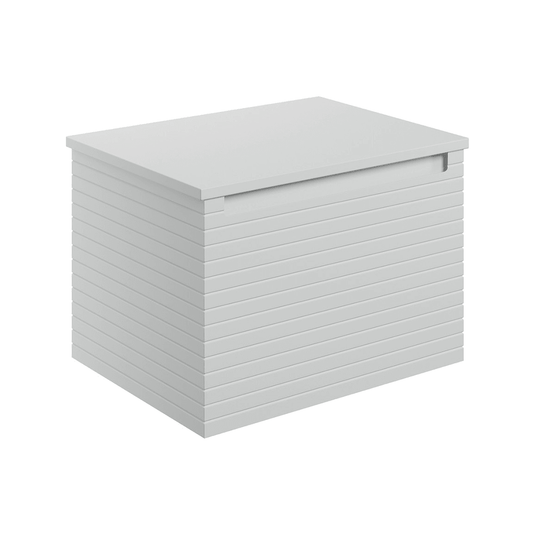 Ruby Roo 600mm Wall Hung 1 Drawer Basin Unit & Worktop - Matt Mineral Grey - RUBY106933 - Envy Bathrooms Ltd