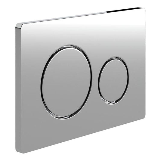 Ruby Round Push Button Flushplate - Chrome - RUBY109021 - Envy Bathrooms Ltd