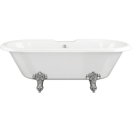 Ruby Rudy Freestanding 1690x740x620mm 2TH Bath w/Feet - White - RUBY102815 - Envy Bathrooms Ltd
