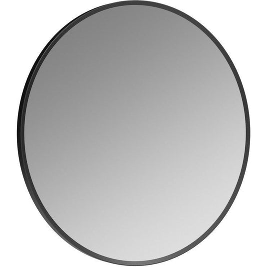 Ruby Sadie 500mm Round Mirror - Matt Black - RUBY106262 - Envy Bathrooms Ltd