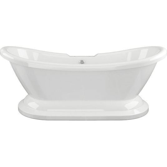 Ruby Sadie Freestanding 1760x700x720mm 2TH Bath w/Base - White - RUBY102809 - Envy Bathrooms Ltd