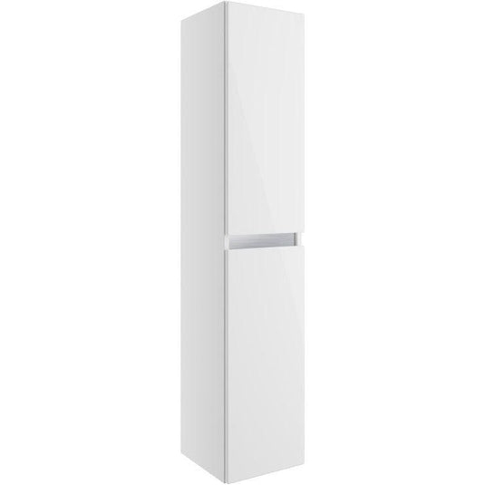 Ruby Sasha 300mm 2 Door Wall Hung Tall Unit - White Gloss - RUBY2127 - Envy Bathrooms Ltd